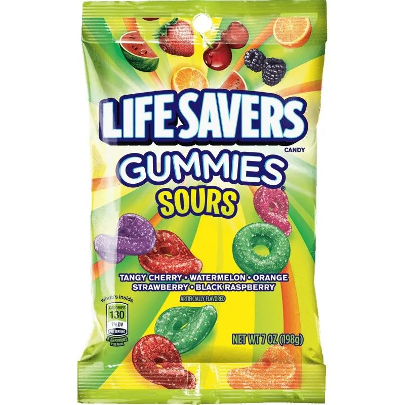 Lifesavers 7 Oz Gummy Sours