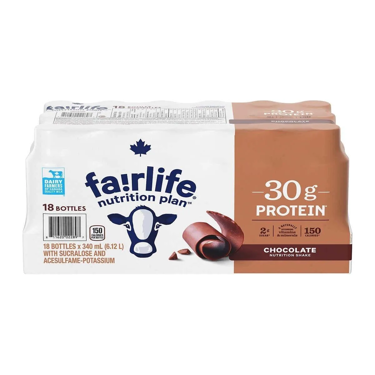Fairlife Protein Shakes Chocolate 18x340ml