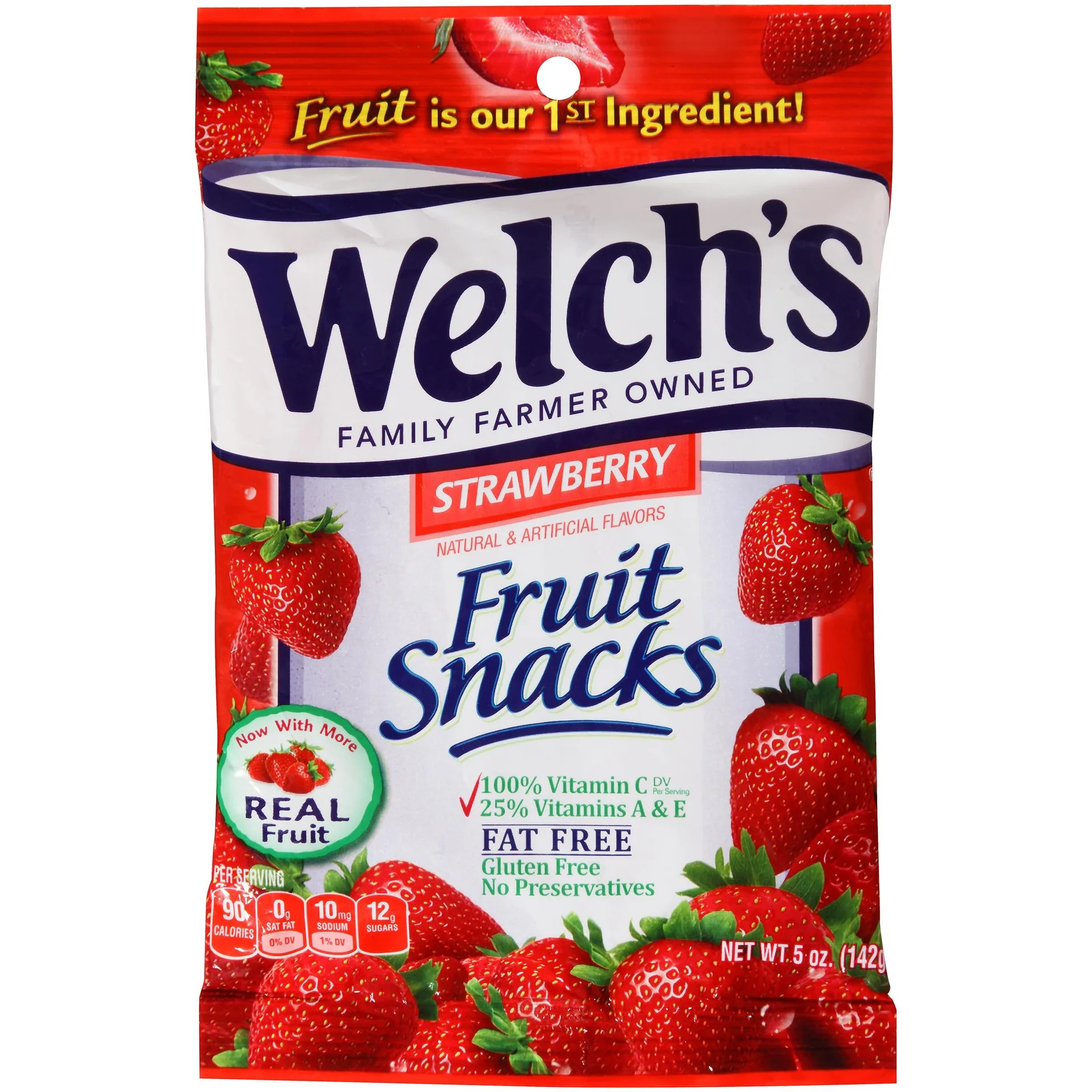 Welch S Strawberry Fruit Snacks  5 Oz.