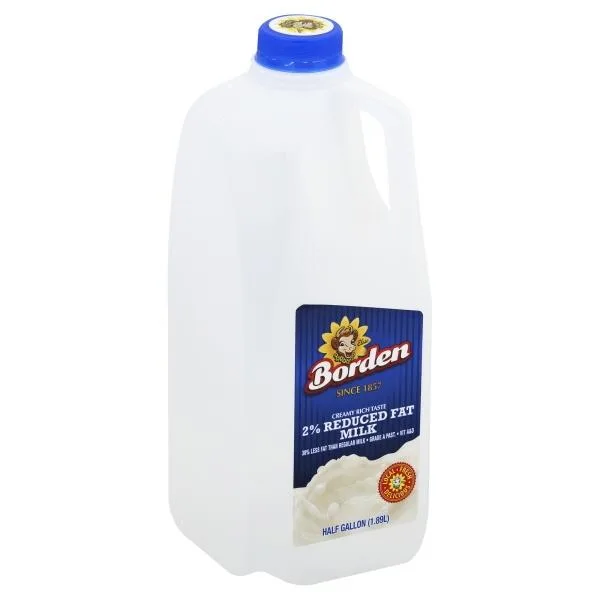 Borden 2% Reduced Fat Milk - 0.5 Gal