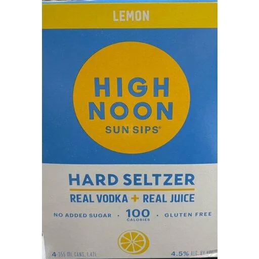 High Noon Lemon Vodka & Soda 335ml