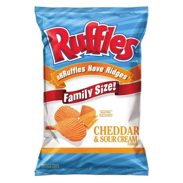 Ruffles Cheddar Sour Cream Cheddar Sour Cream - 8.0 Oz