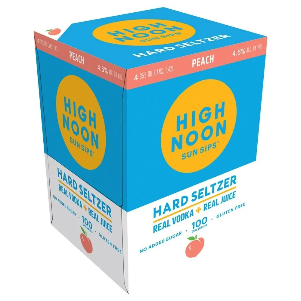 High Noon Peach Vodka & Soda 335ml
