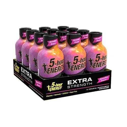 5-hour ENERGY Shot  Extra Strength  Hawaiian Breeze (1.93 Oz.  12 Count)