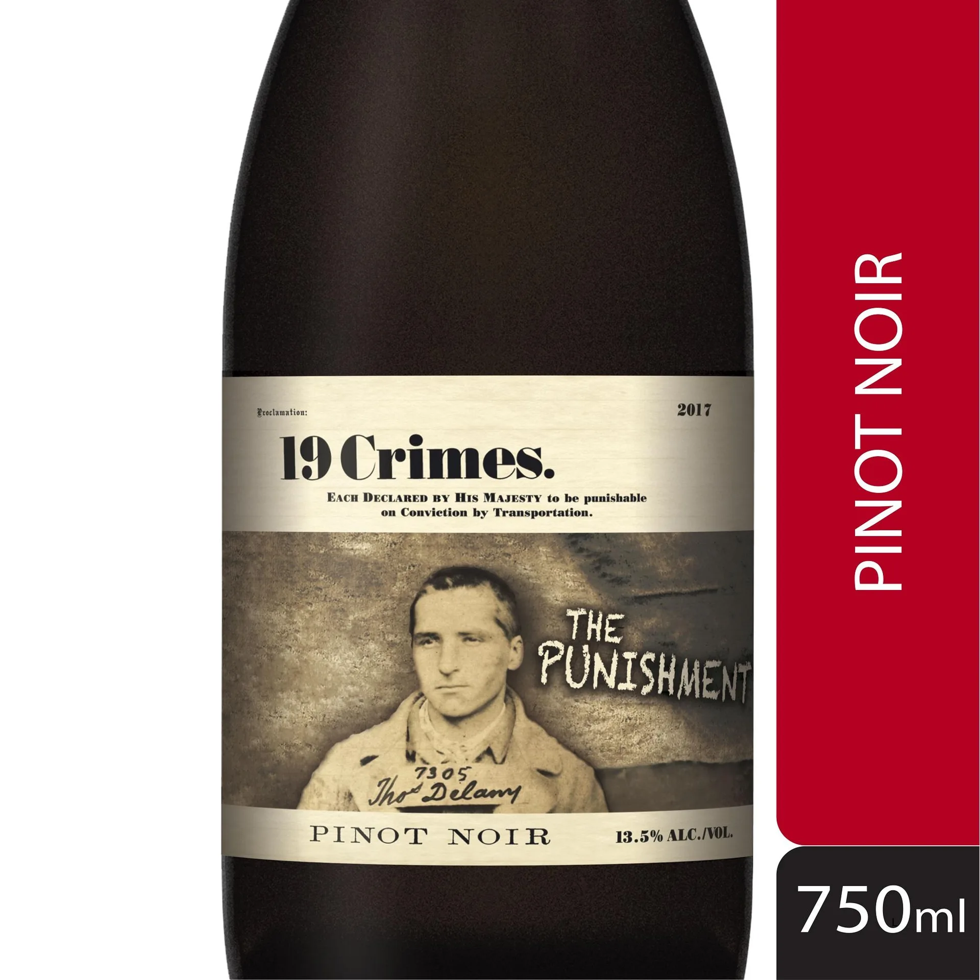 19 Crimes South Eastern Australia Punishment Pinot Noir 750ml