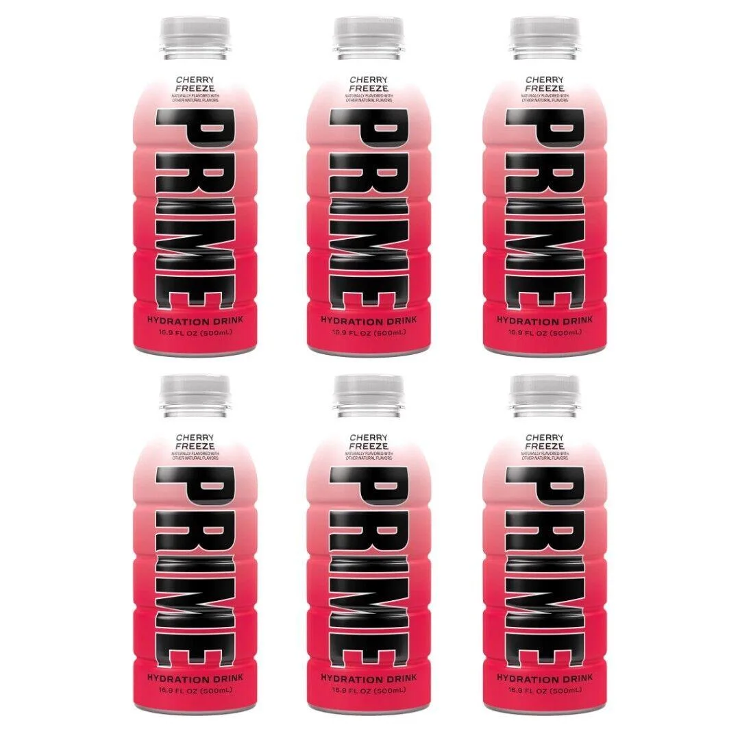 Prime Hydration Drink NEW! - Electrolyte Beverage - Cherry Freeze (6 Pack)