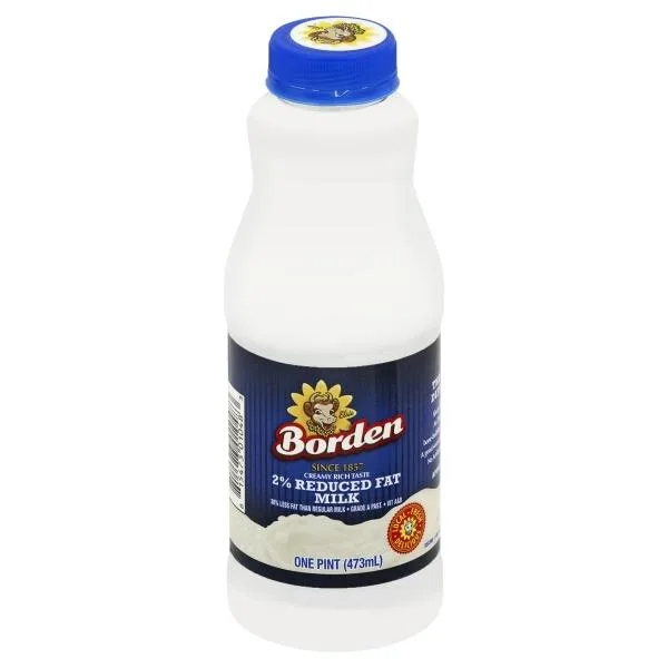 Borden Milk, Reduced Fat, 2% Milkfat - 1 Pt