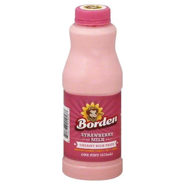 Borden Milk, Strawberry - 1 Pt