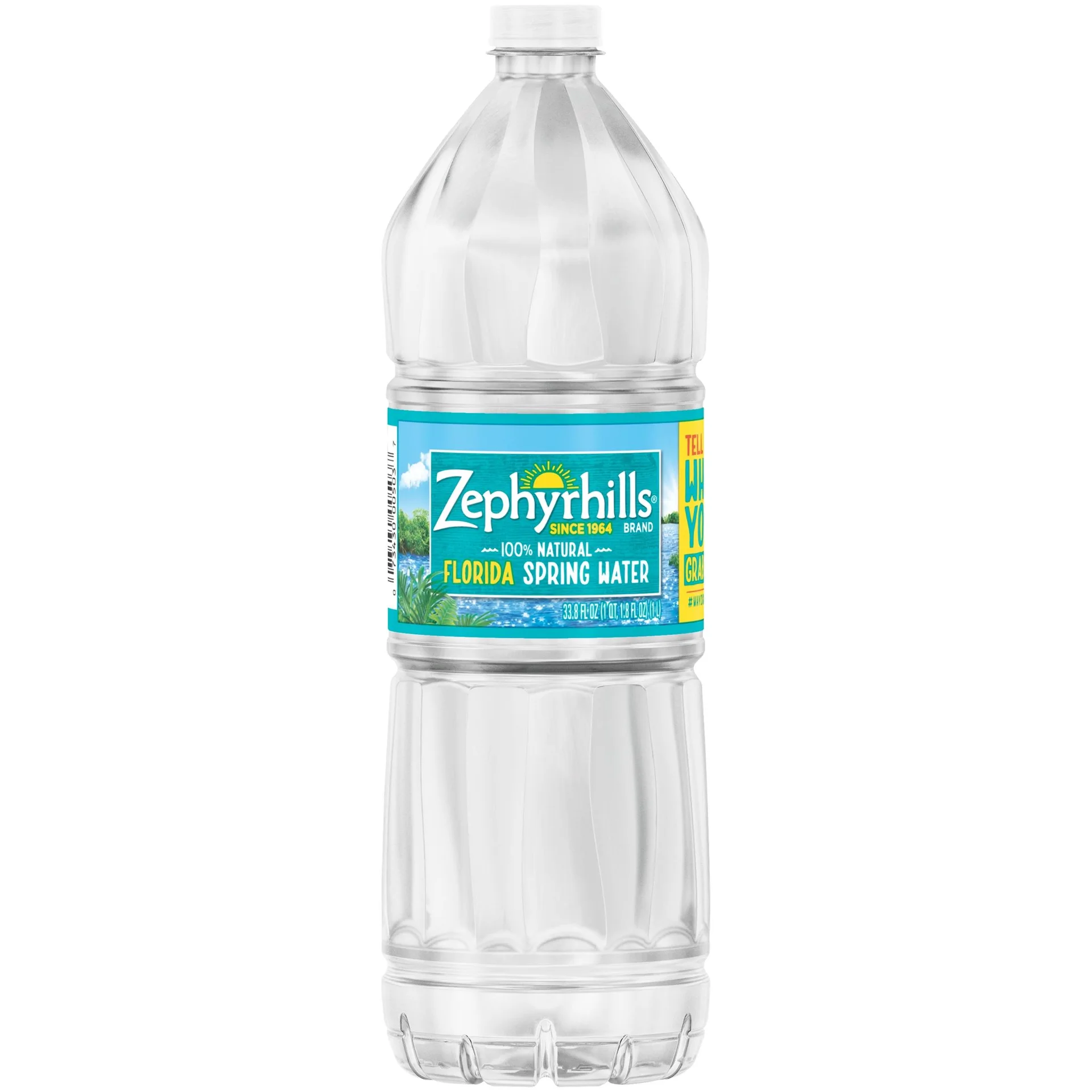 Zephyrhills Brand 100% Natural Spring Water, 1 L - 33.8 Oz