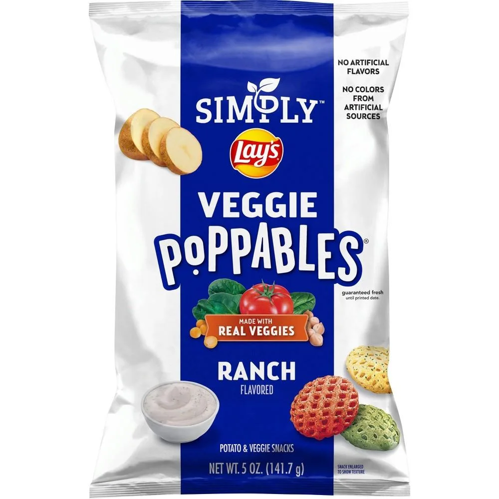 Simply Lays Veggie Poppables Ranch - 5oz