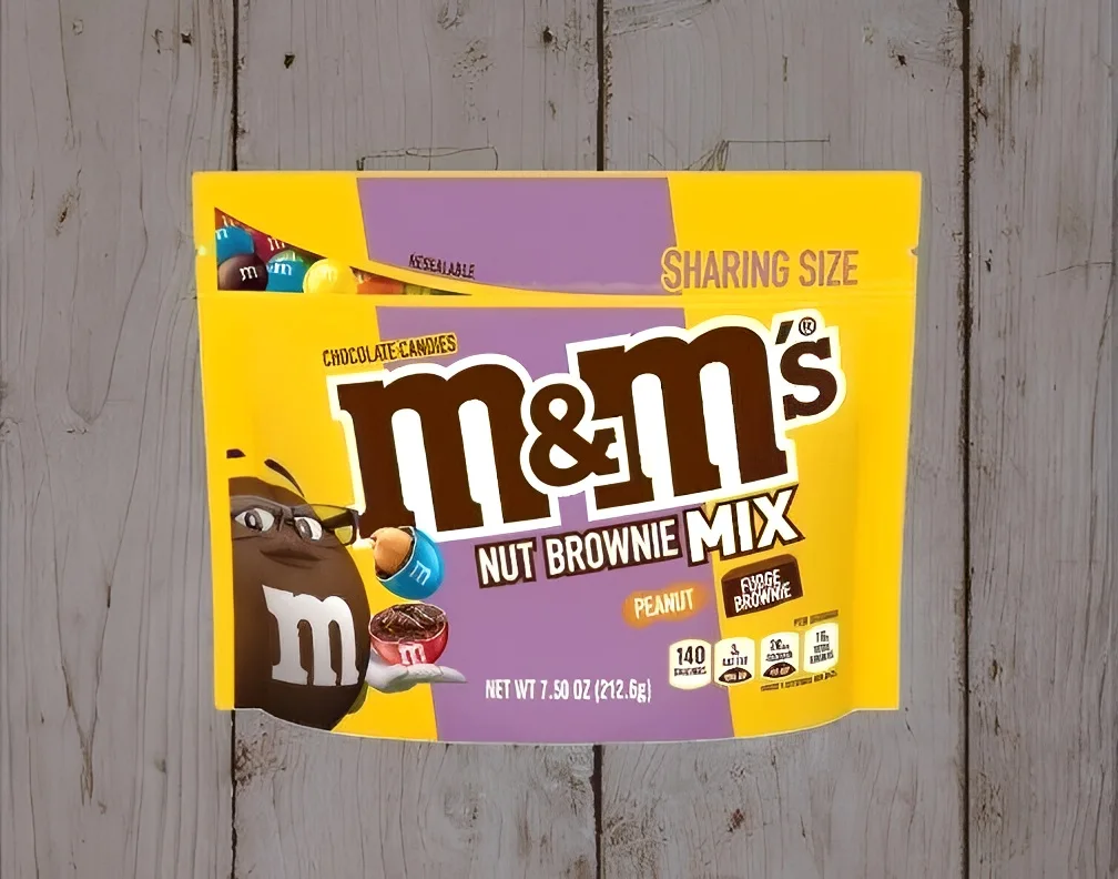 Lot of 8 Bags M&M'S Nut Brownie Mix Milk Chocolate Candy 7.50oz Each Share Size
