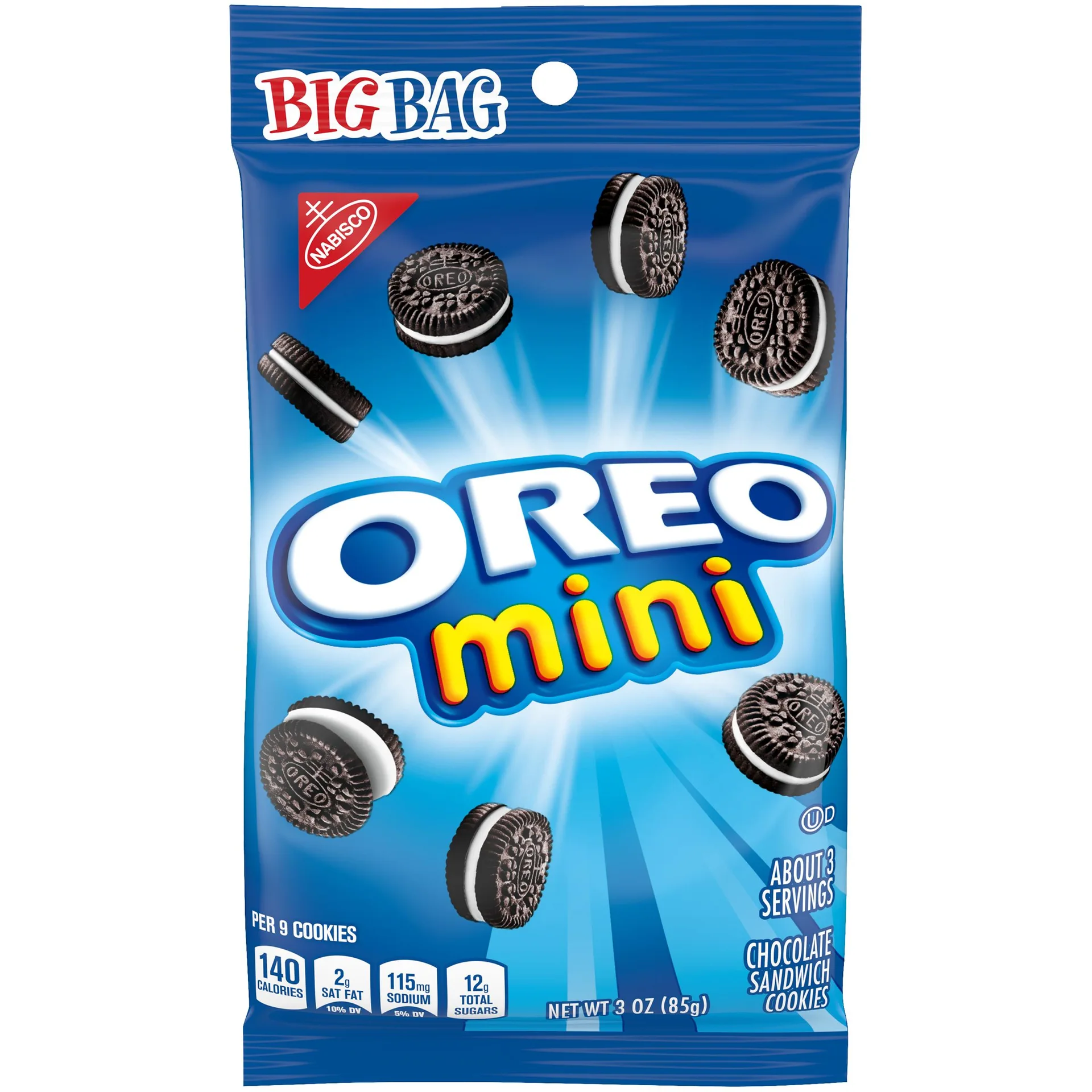 Oreo 3 Oz. Cookies 111077 Pack of 12 - All