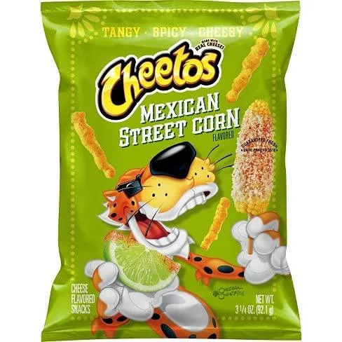Cheetos Mexican Street Corn Flavored 3.75 Oz Tangy Spicy Cheesy ( 2 Pack )