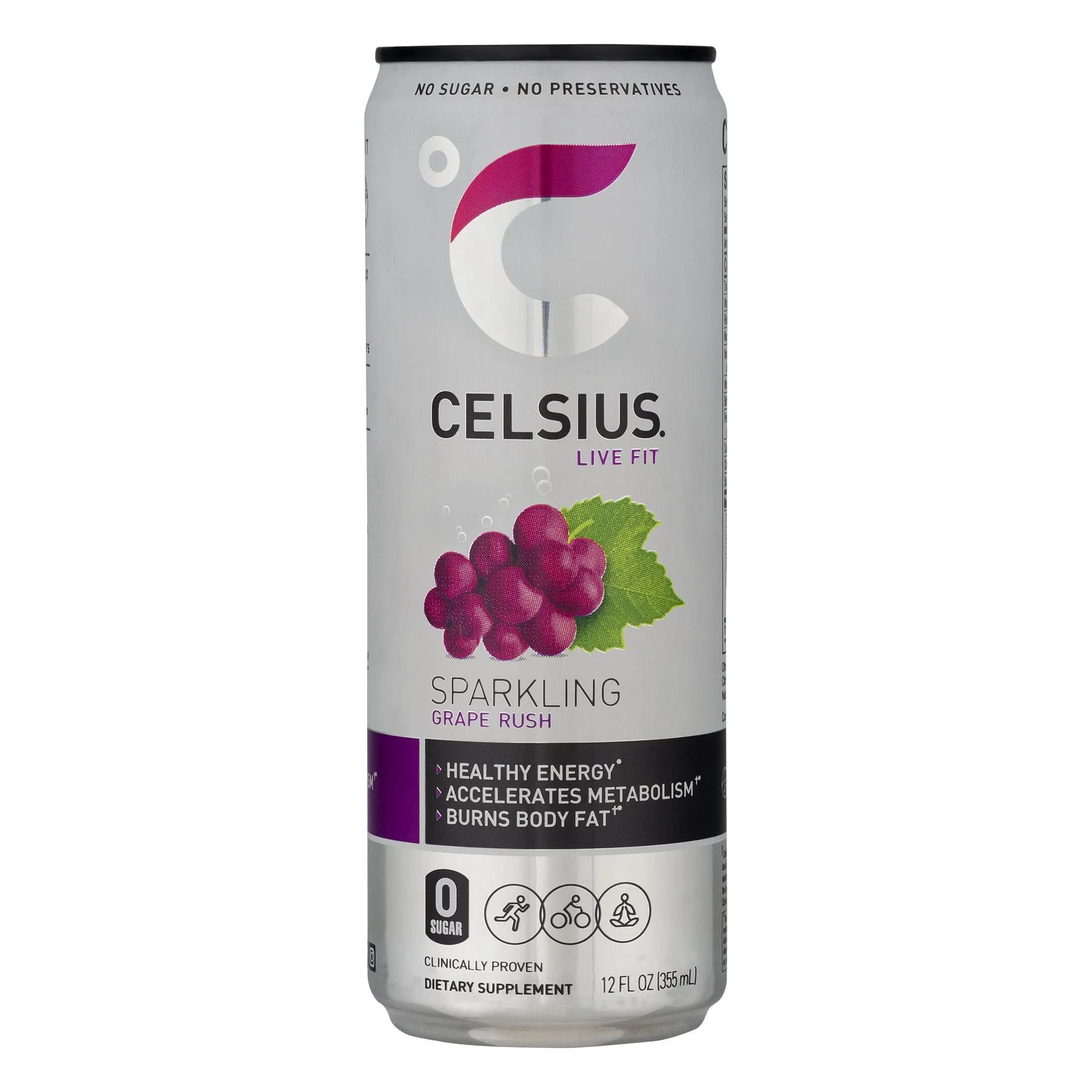 277224 12 Oz Energy Drink Sparkling Grape - Pack of 12