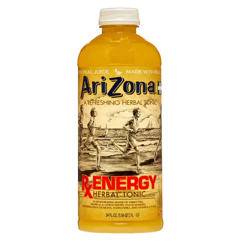 AriZona Rx Energy Tea 34oz Btl