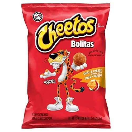 Cheetos, Corn Snack Chile & Cheese Flavored, 2.38 Ounce