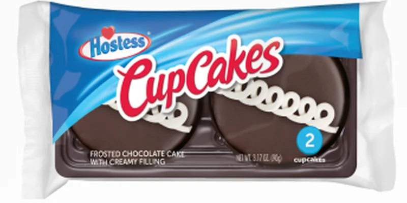 Hostess CupCakes Frosted Cakes with Creamy Filling Chocolate - 1.58 Oz X 2 Pack
