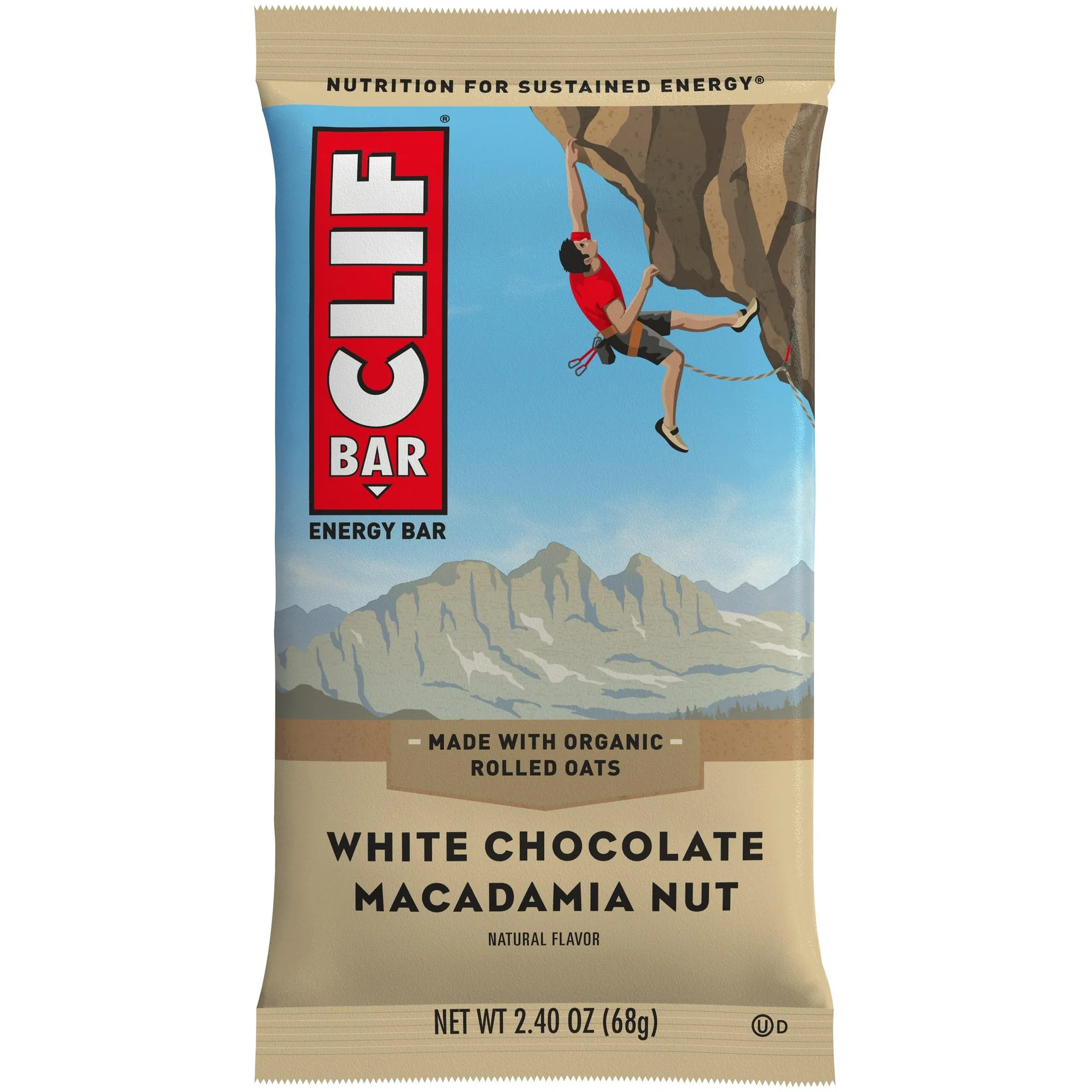 Clif Bar® White Chocolate Macadamia Nut Energy Bar 2.4 Oz. Wrapper