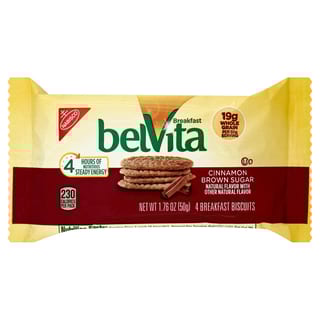 BelVita Cinnamon Brown Sugar Breakfast Biscuits  1 Pack (4 Biscuits)