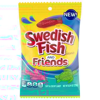 SWEDISH FISH and Friends Soft & Chewy Candy  8.04 Oz