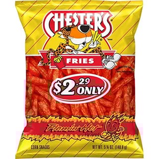 Chester S Flamin Hot Fries  5.25oz