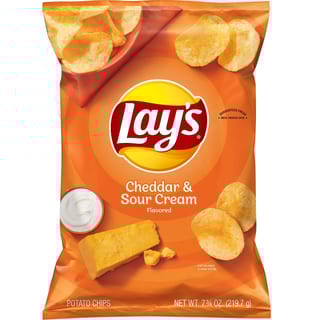 Lay's Potato Chips Cheddar & Sour Cream - 7.75 OZ